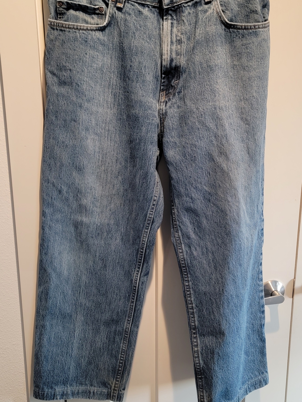 Kirkland Signature Men's Blue Denim Straight Leg Jeans Regular Fit 5-Pkt 38x32